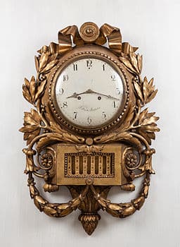 Color photo antique pendulum clock